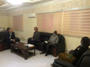 Read more about the article رئيس اللجنة الوطنية لحقوق الإنسان يلتقي ممثل مفوضية الأمم المتحدة السامية لحقوق الإنسان في موريتانيا