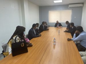 Read more about the article استقبل رئيس اللجنة الوطنية لحقوق الانسان الأستاذ احمد سالم بوحبيني اليوم مجموعة من المحامين الشباب