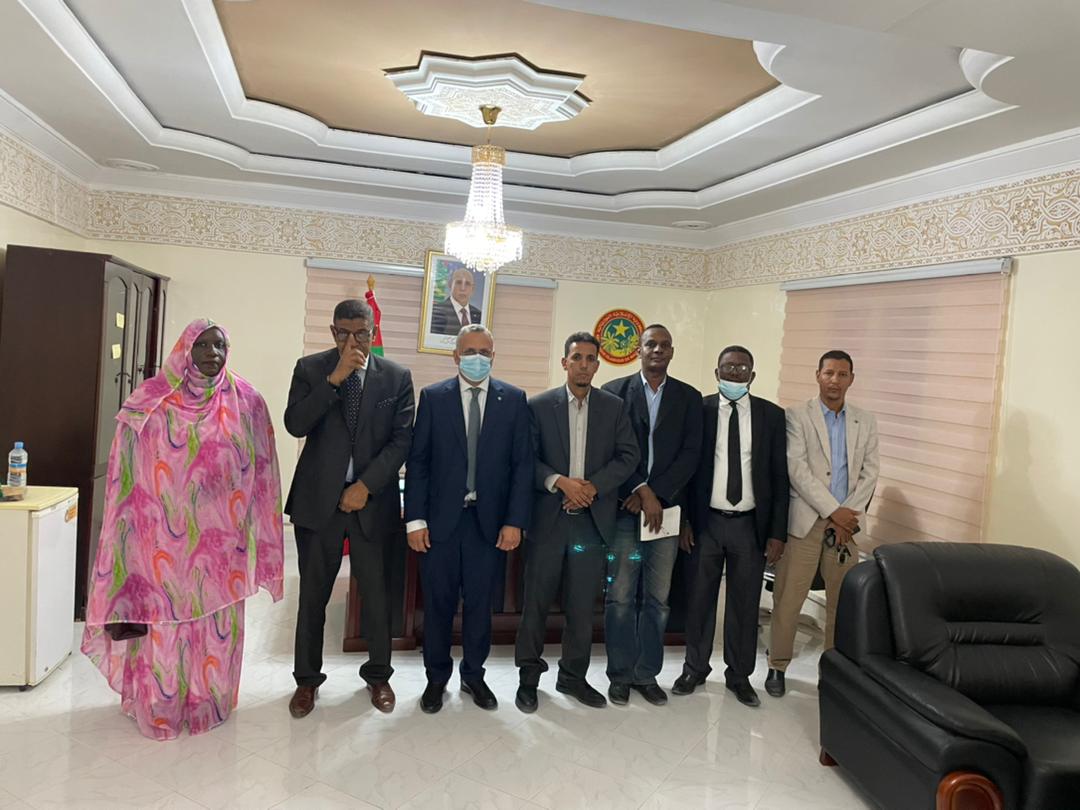 You are currently viewing La CNDH a recu  la visite du bureau du syndicats des journalistes