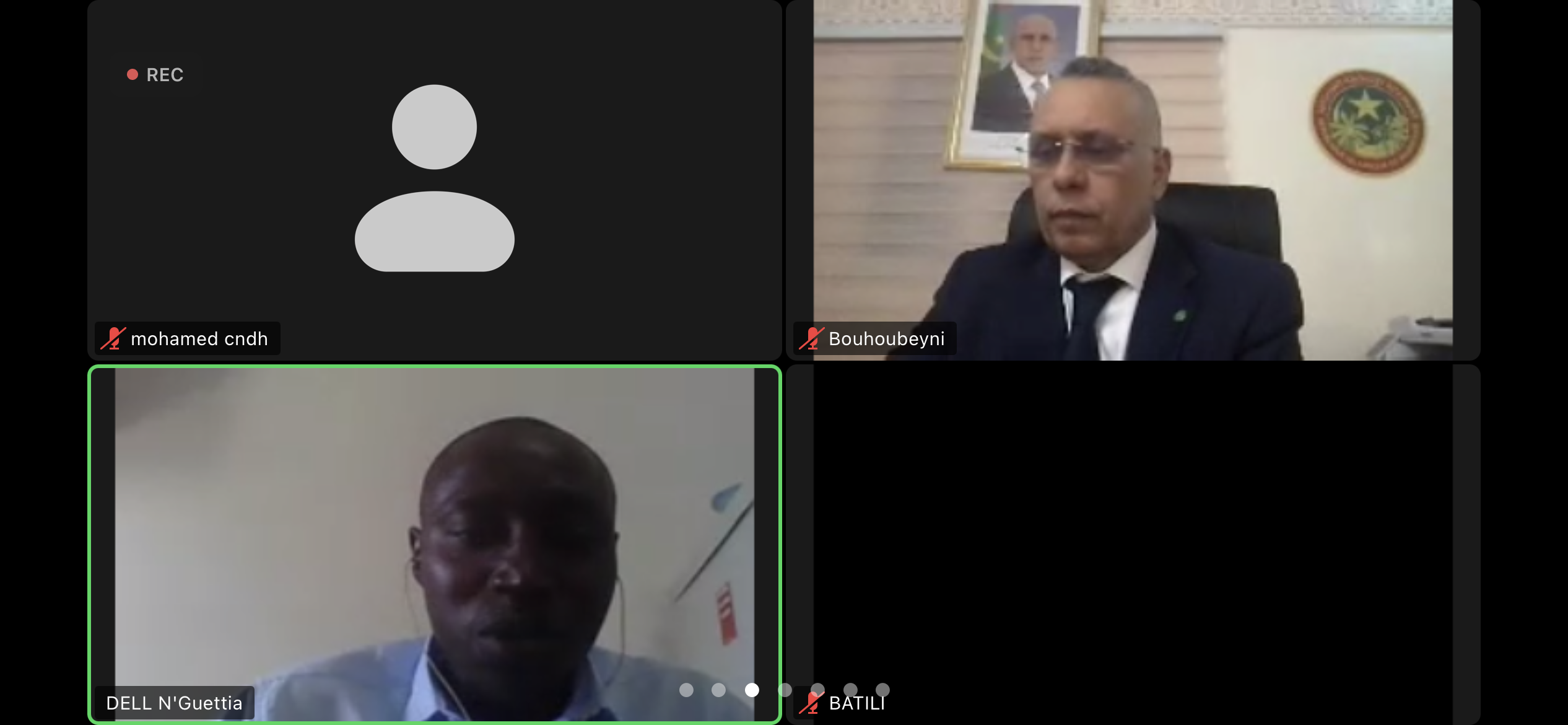 Lire la suite à propos de l’article Le président assiste par webinaire à la Reunion des Présidents  Des INDH et Membres De L&rsquo;AFCNDH