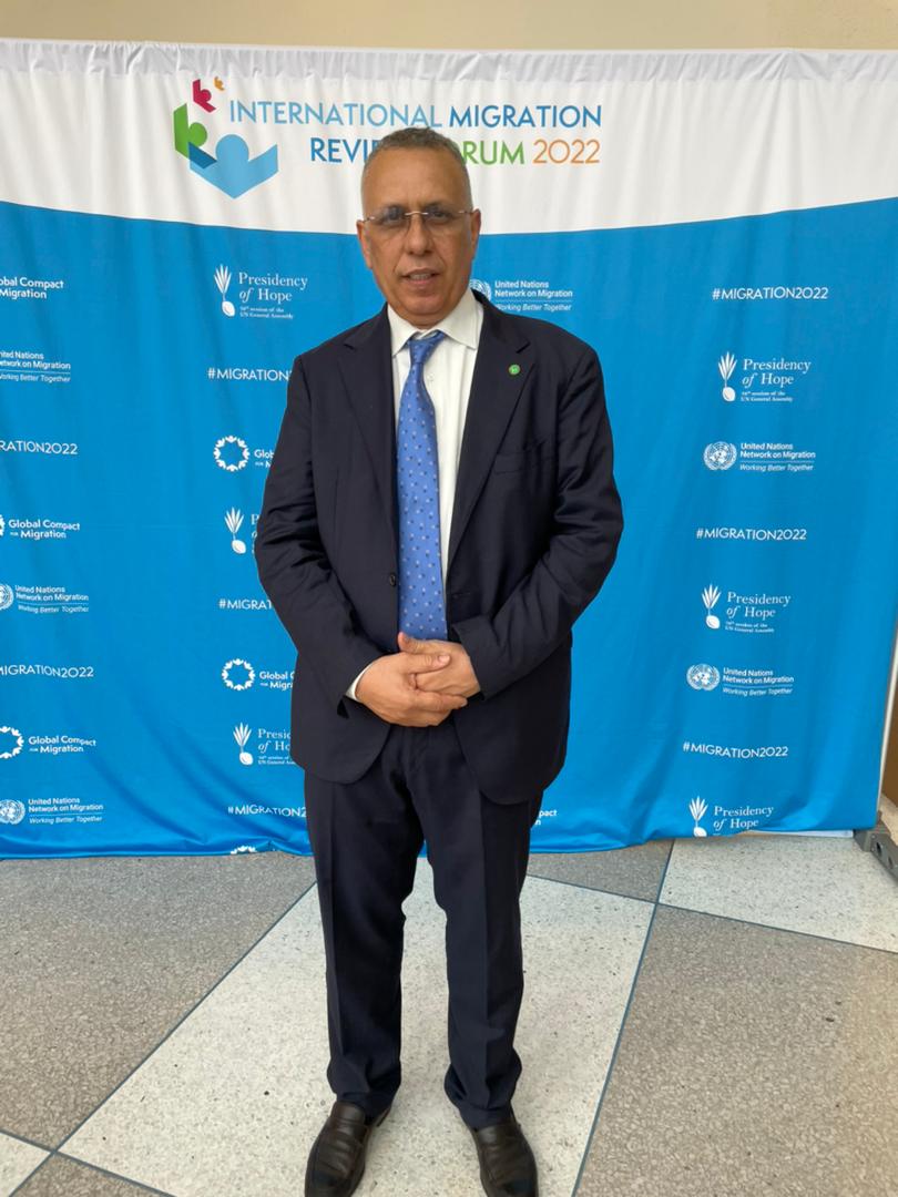 Read more about the article رئيس اللجنة الوطنية لحقوق الإنسان احمد سالم بوحبينى يشارك ضمن وفد من مجموعة العمل الإفريقية للهجرة