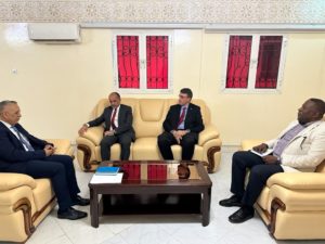 Lire la suite à propos de l’article Le Président de la Commission Nationale des Droits de l’Homme, M. Ahmed Salem Bouhoubeyni, a reçu aujourd’hui au siège de la CNDH l’Ambassadeur de France dans notre pays, Son Excellence M. Alexandreo Garcia