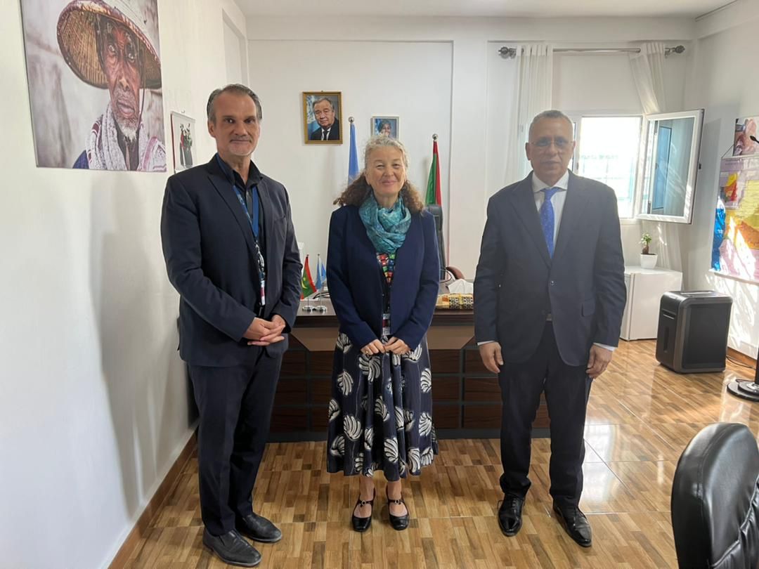 Read more about the article رئيس اللجنة الوطنية لحقوق الإنسان يعقد اجتماع عمل مع المنسقة المقيمة لمنظومة الأمم المتحدة في موريتانيا