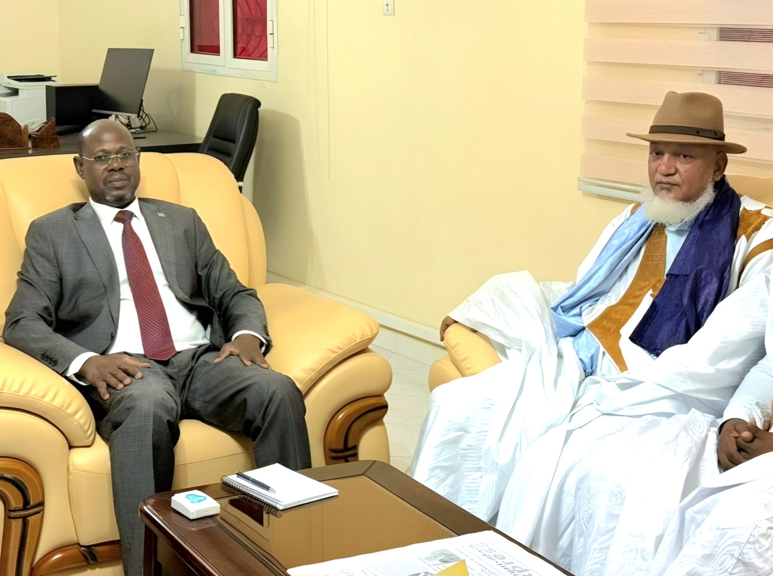 Read more about the article رئيس اللجنة الوطنية لحقوق الإنسان يستقبل رئيس حزب العهد الديمقراطي قيد التأسيس